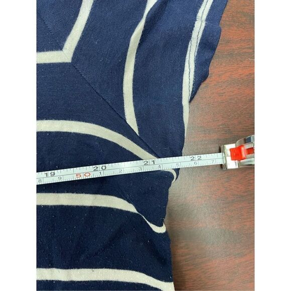 Ultra Teeze Navy Stripe Short Sleeve Tee with Pearls Size 2X - Picture 5 of 6